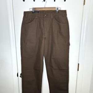Dickies Men's Relaxed Fit Brown Carpenter Jeans Size 36 X 30 NWT